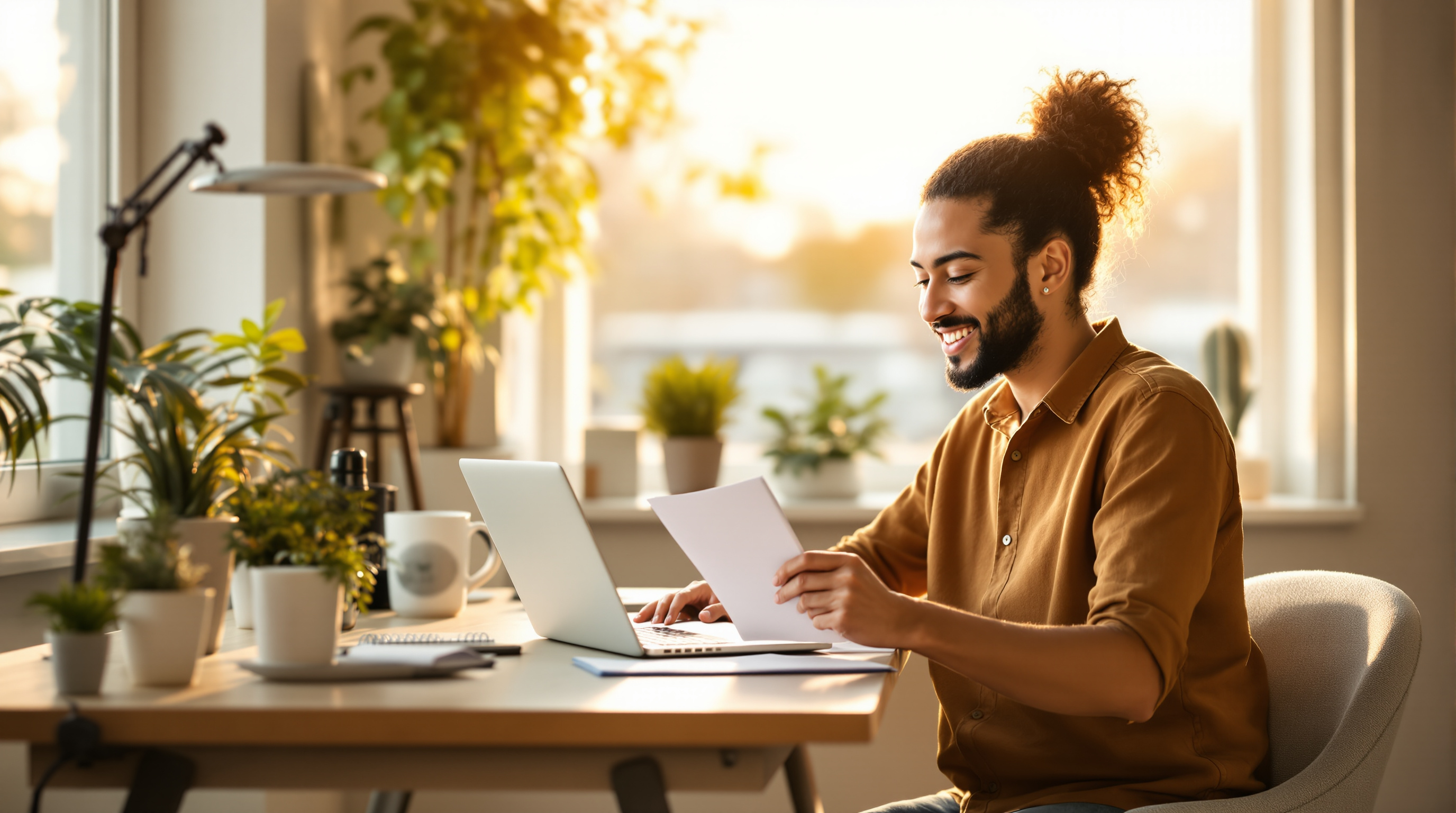 Parent planning side income ideas at desk